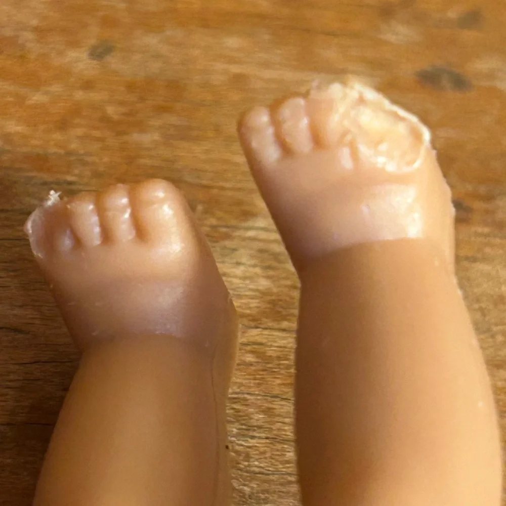 Girl Doll made by Simba 4.5” Long Blonde Hair Ponytail No clothes accessories.